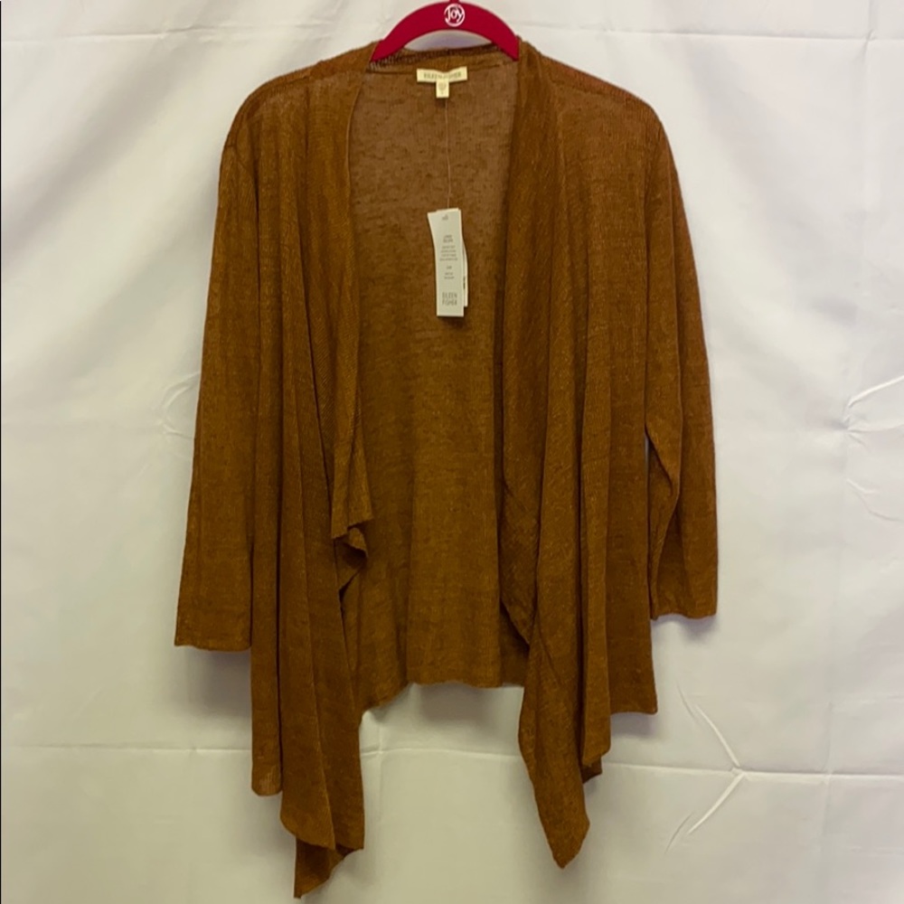 Eileen Fisher 10”% linen cardigan
